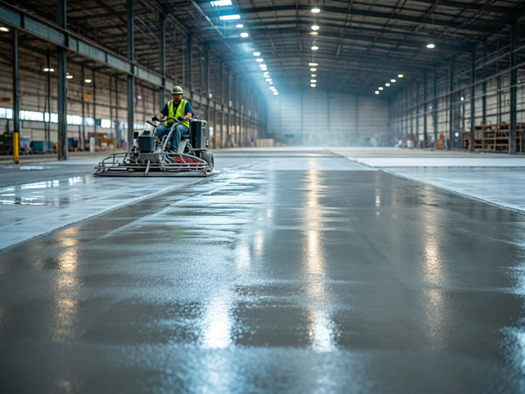 Industrial concrete floor
